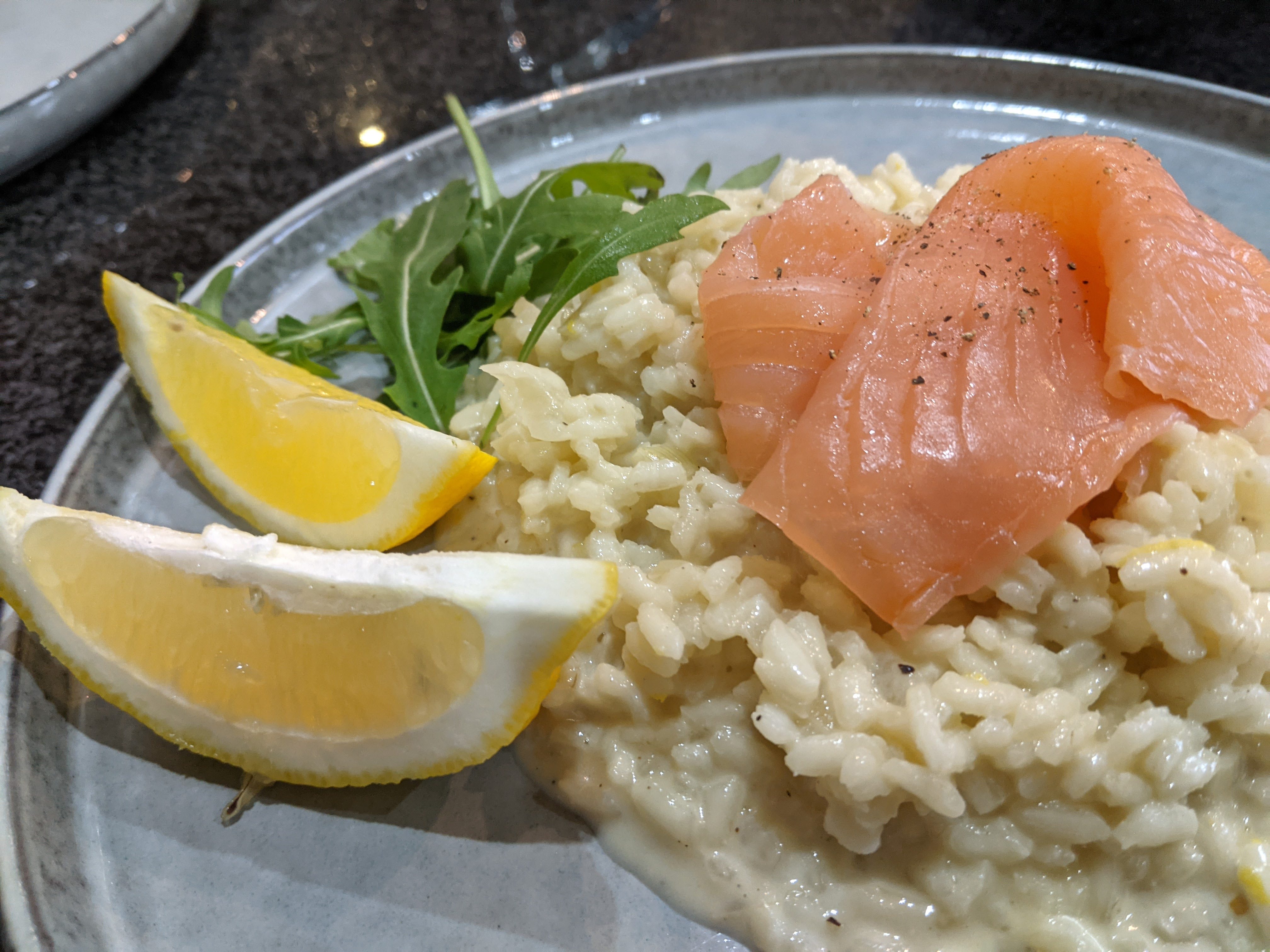 Smoked salmon & lemon risotto